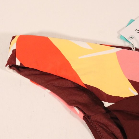 NWT Seafolly Cut Copy Split Side Brazilian in Tangelo - Picture 6 of 16